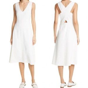 Club Monaco Cross Back Dress - Cream - Size 2